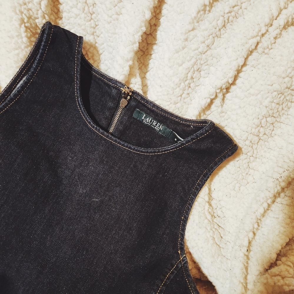 SOLD Lauren by Ralph Lauren Denim Dress Size 8